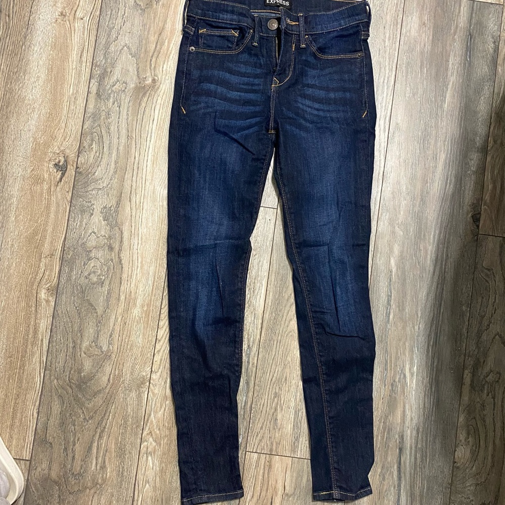 True Denim Blue Ankle Legging Jeans